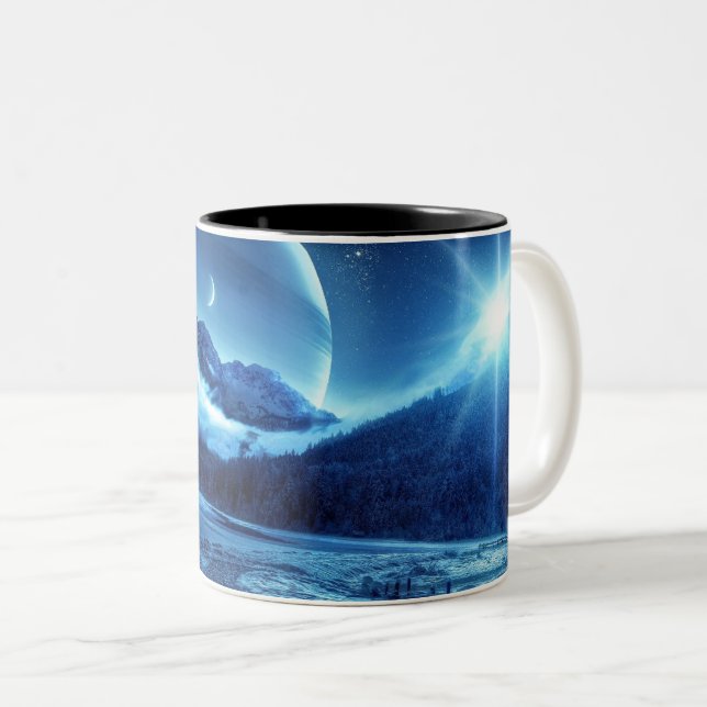 Caneca De Café Em Dois Tons Caneca em Dois Tons (Frente Esquerda)