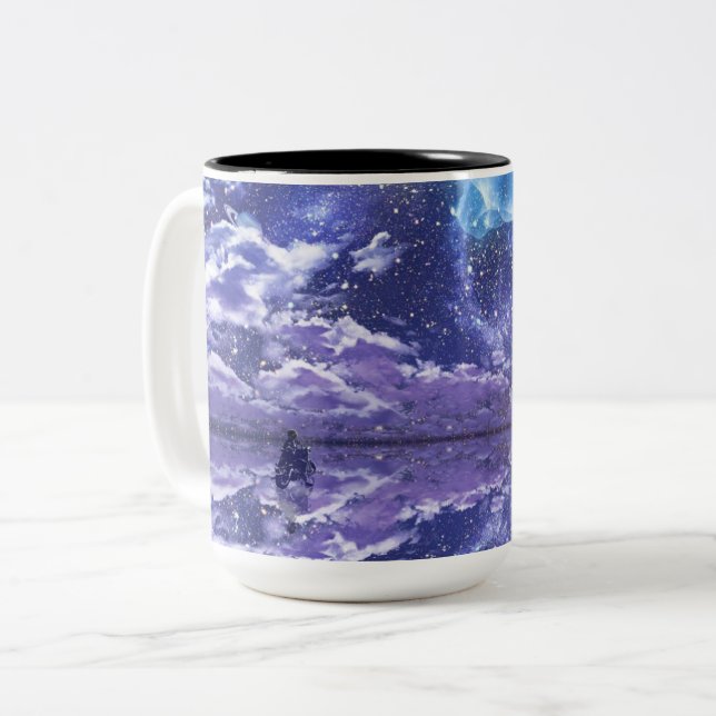 Caneca De Café Em Dois Tons Caneca em Dois Tons (Frente Esquerda)