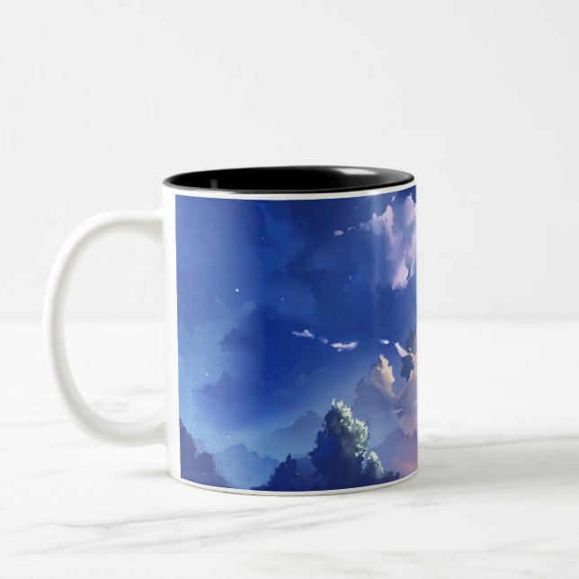 Caneca De Café Em Dois Tons Caneca em Dois Tons (Esquerda)
