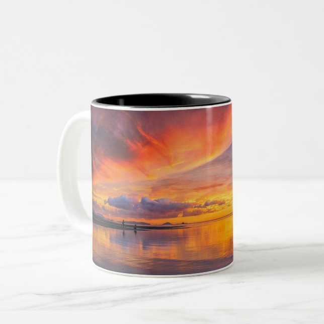 Caneca De Café Em Dois Tons Caneca em Dois Tons (Frente Esquerda)