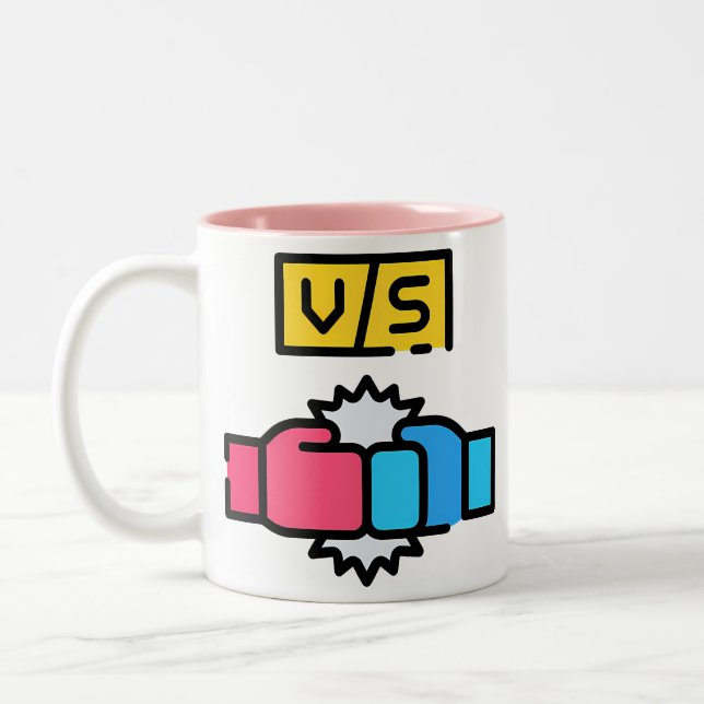 Caneca De Café Em Dois Tons Caneca em Dois Tons (Esquerda)