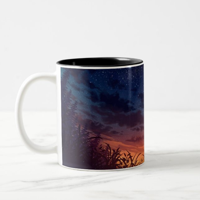 Caneca De Café Em Dois Tons Caneca em Dois Tons (Esquerda)