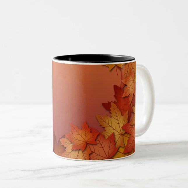 Caneca De Café Em Dois Tons Caneca em Dois Tons (Frente Esquerda)