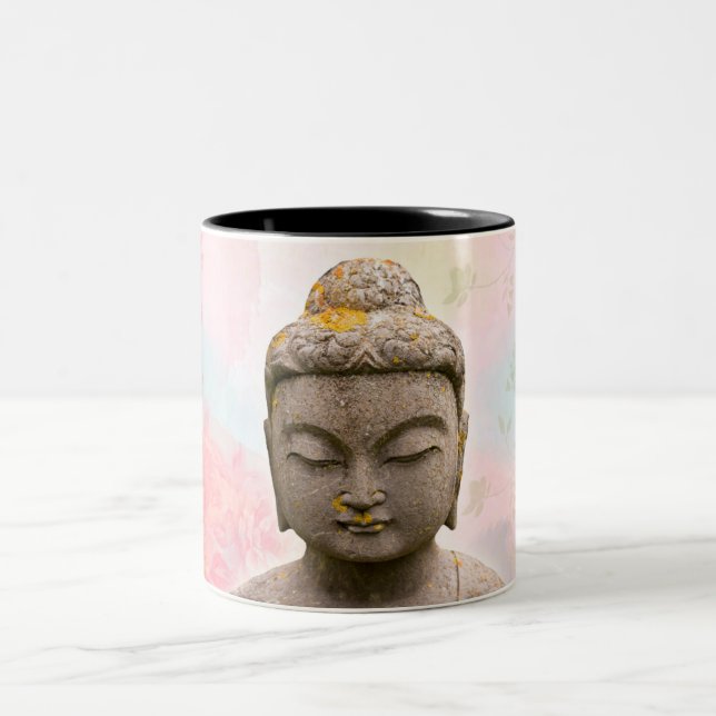 Caneca De Café Em Dois Tons Caneca em dois tons com imagem do Buddha (Centro)