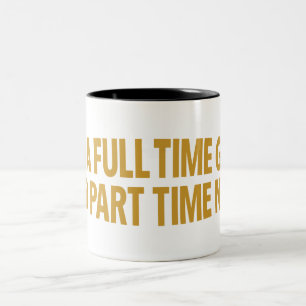 Caneca De Café Em Dois Tons Caneca Eu Sou um Geek em Tempo Integral e Nerd em 
