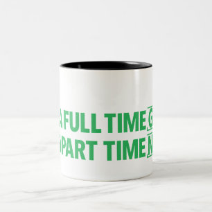 Caneca De Café Em Dois Tons Caneca Eu Sou um Geek em Tempo Integral e um Nerd