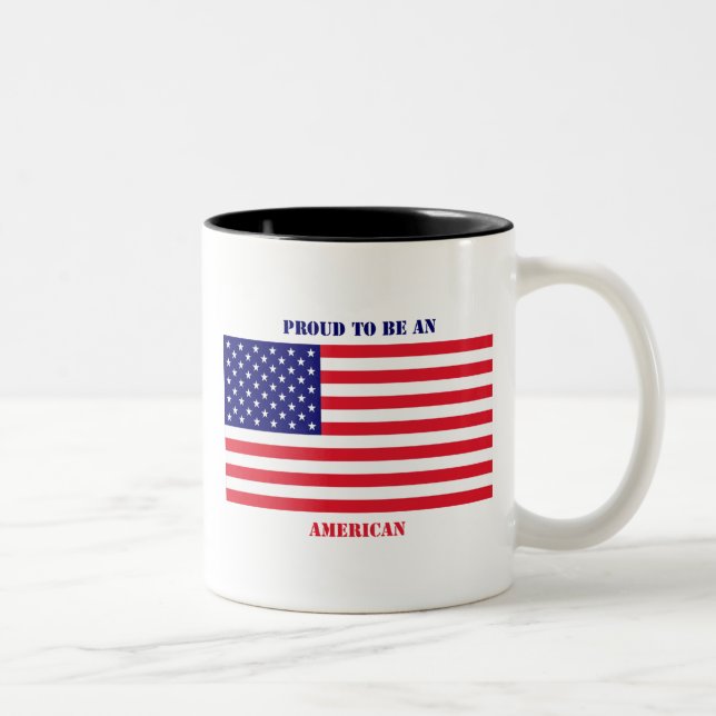 Caneca De Café Em Dois Tons Caneca_EUA (Direita)