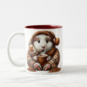 Caneca De Café Em Dois Tons Caneca Felicidade do Porquinho-da-Índia - Café Gel