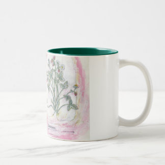 Caneca De Café Em Dois Tons caneca - impressão botânico de dois tons