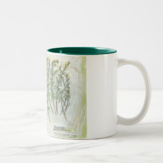 Caneca De Café Em Dois Tons caneca - impressão botânico de dois tons