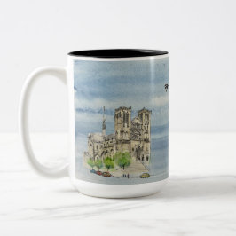 Caneca De Café Em Dois Tons Caneca: Joanna Voadora e Catedral da Graça