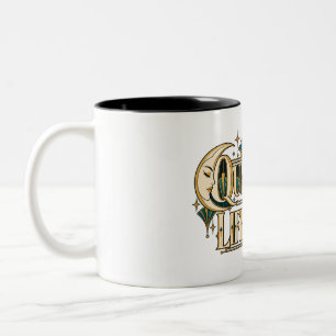 Caneca De Café Em Dois Tons Caneca Lua Art Déco de Estilo de Vida em Modo Sile
