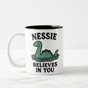 Caneca De Café Em Dois Tons Caneca MMug Monstro do Lago Ness Fofo Acredita em