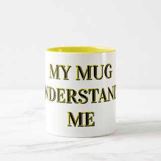 Caneca De Café Em Dois Tons “Caneca Personalizada Que Entende Você”