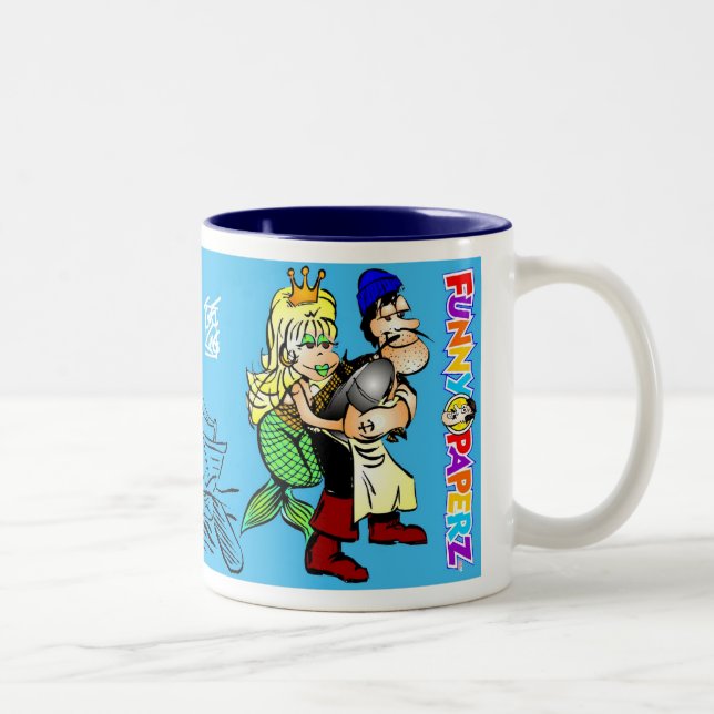 Caneca De Café Em Dois Tons CANECA: "Pescador " (Direita)