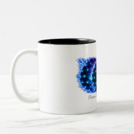 Caneca De Café Em Dois Tons Caneca Poder em Cada Elemento - Geo Energia Água F