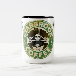Caneca De Café Em Dois Tons 🎸Caneca Soul King Pirata | Esqueleto Musical ☕.