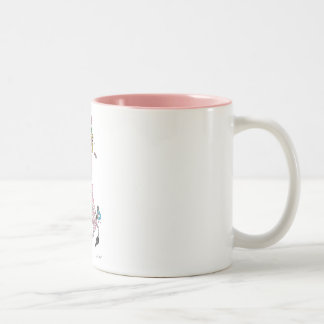 Caneca De Café Em Dois Tons Canecas, girafa cor-de-rosa
