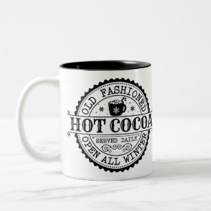 Caneca De Café Em Dois Tons Canela de Cacau Quente