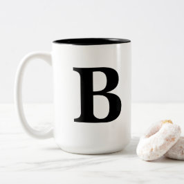 Caneca De Café Em Dois Tons Caneta "B"