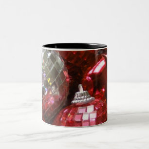 Caneca De Café Em Dois Tons Caneta de dois tons Red Baubles