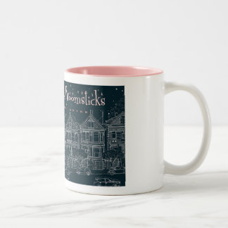 Caneca De Café Em Dois Tons Caneta de maçaricos e Broomsticks