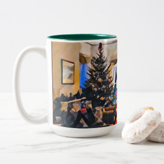 Caneca De Café Em Dois Tons Caneta de Natal