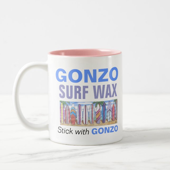 Caneca De Café Em Dois Tons Caneta de SURF GONZO (Esquerda)