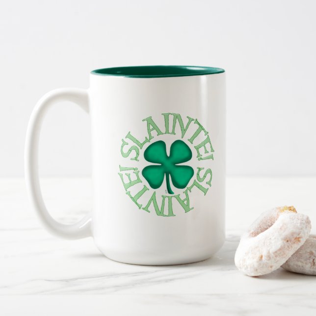 Caneca De Café Em Dois Tons Caneta grande de dois tons (Com Donut)