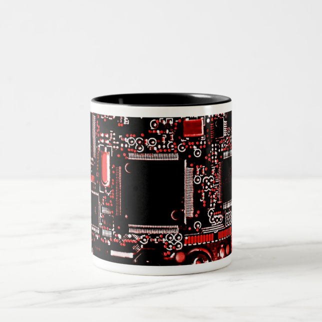 Caneca De Café Em Dois Tons Caneta Vermelho 2 Circuito (Centro)
