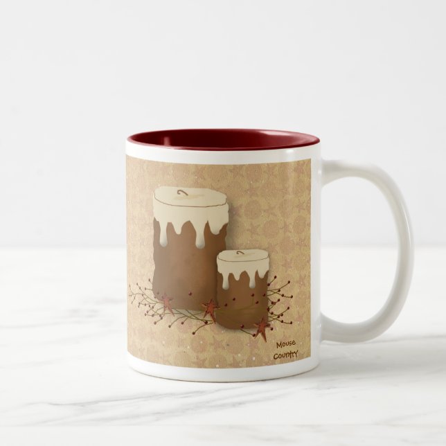 Caneca De Café Em Dois Tons Canetas Primitivas (Direita)