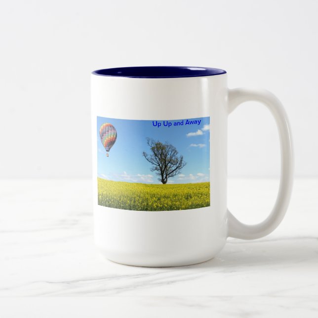 Caneca De Café Em Dois Tons Canhão de Ar Quente (Direita)