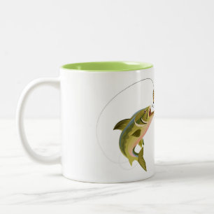 Caneca De Café Em Dois Tons Canhão de Pesca