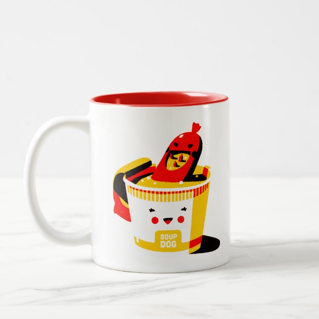 Caneca De Café Em Dois Tons Canina (Esquerda)