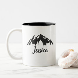 Caneca De Café Em Dois Tons Cantares Personalizados