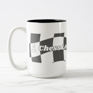 Caneca De Café Em Dois Tons Canto de Chess Lover