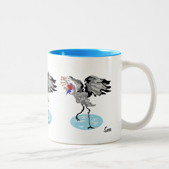 Caneca De Café Em Dois Tons Canuca/Pássaro (Direita)