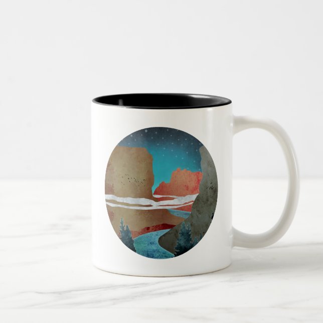 Caneca De Café Em Dois Tons Canyon Birds (Direita)