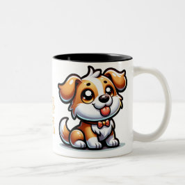 Caneca De Café Em Dois Tons cão, amor de cachorrinho