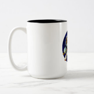 Caneca De Café Em Dois Tons Cão Astronauta, cão espacial