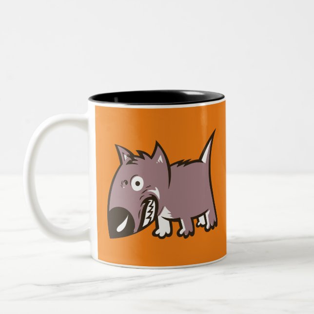 Caneca De Café Em Dois Tons Cão bobo (Esquerda)