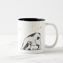 Caneca De Café Em Dois Tons Cão - Cão De Ioga Fresco Para Cão, Lover De Ioga