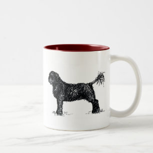 Caneca De Café Em Dois Tons Cão de água português