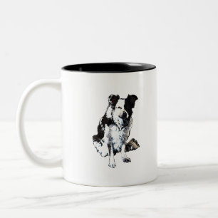 Caneca De Café Em Dois Tons Cão-de-coleira-branca