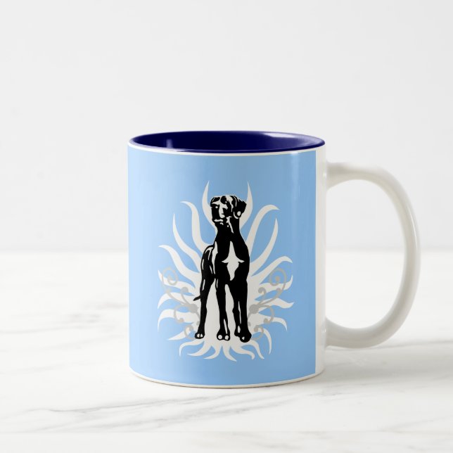 Caneca De Café Em Dois Tons Cão de Fila Alemão (Direita)