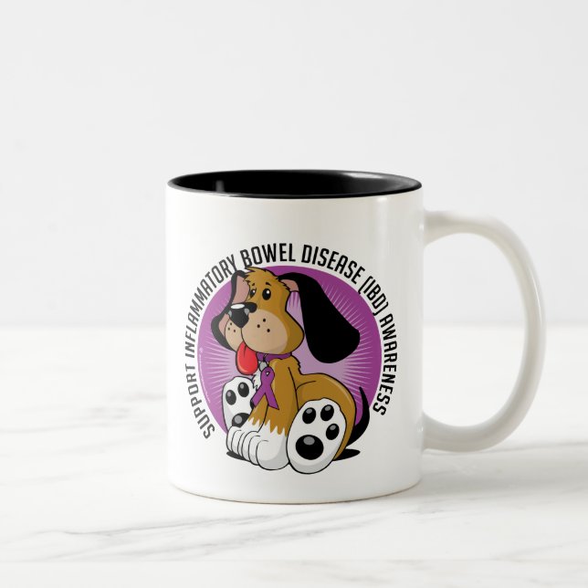 Caneca De Café Em Dois Tons Cão de IBD (Direita)
