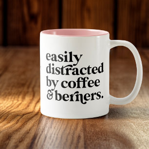 Caneca De Café Em Dois Tons Cão de Montanha Bernês Moderno