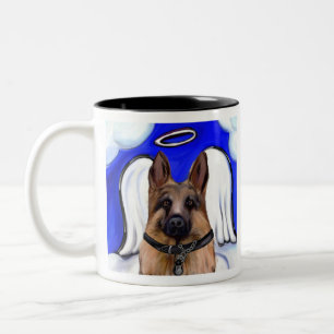 Caneca De Café Em Dois Tons Cão de Patrulha Pastor Alemão
