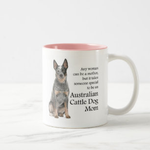 Caneca De Café Em Dois Tons Cão-de-vaca australiano Mama Mug