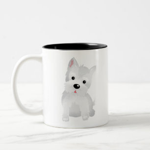 Caneca De Café Em Dois Tons Cão de Westie